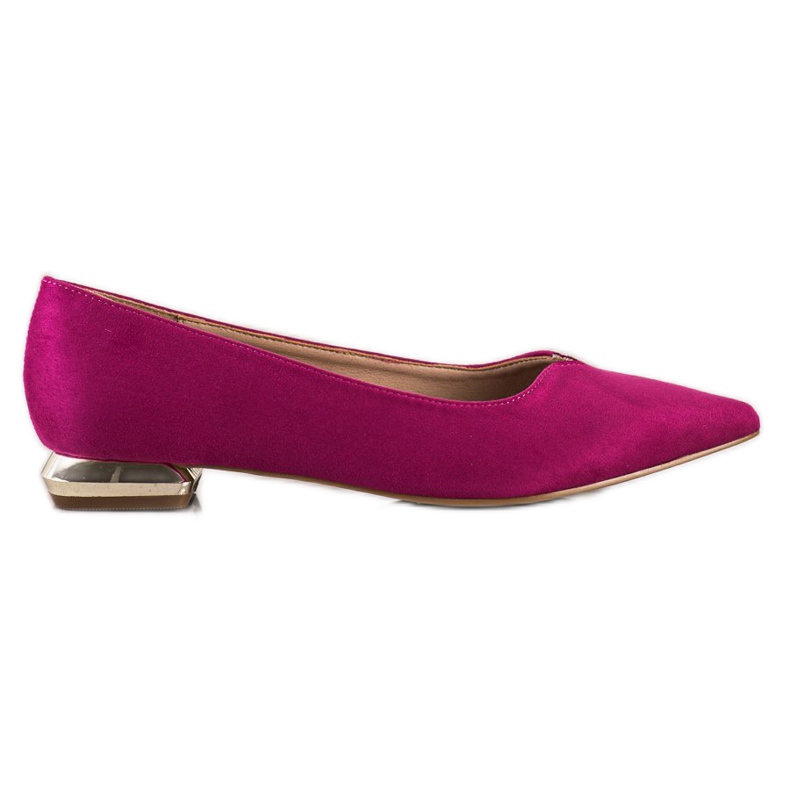 Filippo Zapatos de salón con tacón decorativo rosado