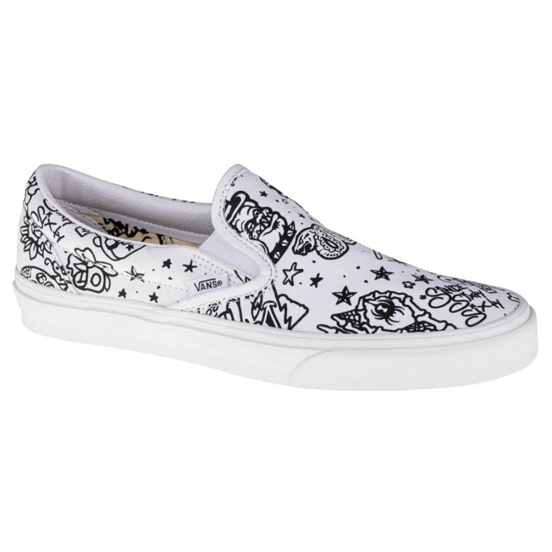 Vans Classic Slip-On U VN0A4BV31IU Zapatos blanco negro Vans Classic Slip-On U VN0A4BV31IU Zapatos blanco negro