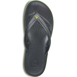 Pantuflas Crocs Crocband Flip grafito verde 11033 OA1 multicolor