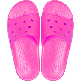 Pantuflas de mujer Crocs Classic Slide rosa 206121 6QQ