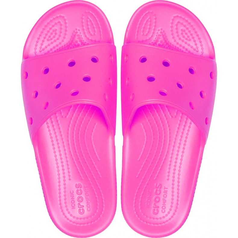 Pantuflas de mujer Crocs Classic Slide rosa 206121 6QQ rosado
