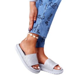 Pantuflas de mujer On The Big Star HH274688 Plataforma gris Pantuflas de mujer On The Big Star HH274688 Plataforma gris