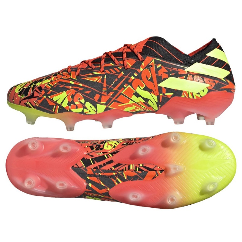 Botas de fútbol adidas Nemeziz Messi.1 Fg M FW7323 azul marino, multicolor multicolor