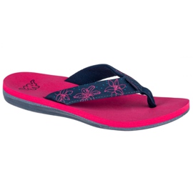 Chanclas Kappa Lagoon W 242484-2267 azul marino rosa