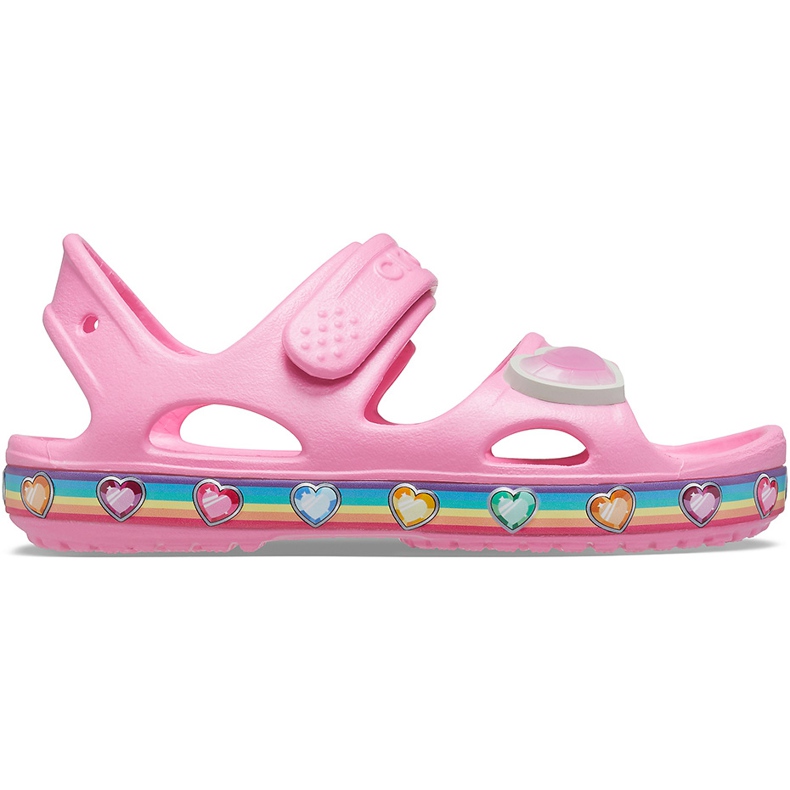 Sandalias Crocs para niños Fun Lab Rainbow rosa 206795669 rosado