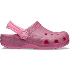 Zueco Crocs Classic Glitter para niños rosa 205441669