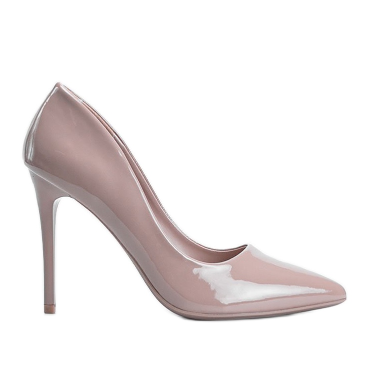 Tacones Angela lacados en beige