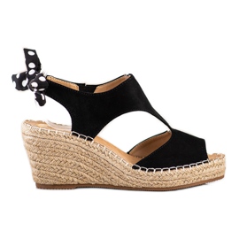 Evento Sandalias Alpargatas Con Lazo negro