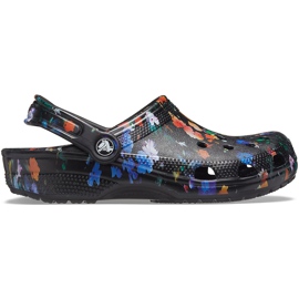 Zueco Crocs Classic Printed Floral para mujer de color negro 206376 0C4 multicolor