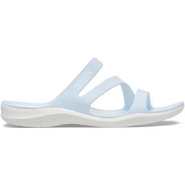 Pantuflas Crocs Mujer Swiftwater azul-blanco 203998 4JQ