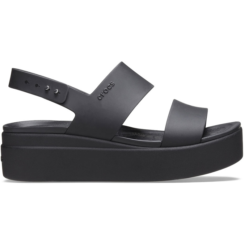 Sandalias Crocs de mujer Brooklyn Low Wedge negro 206453060