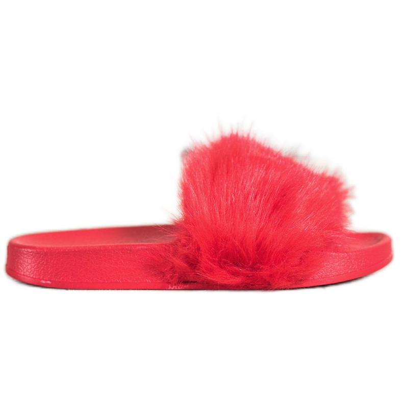 SHELOVET Zapatillas de Goma con Piel rojo