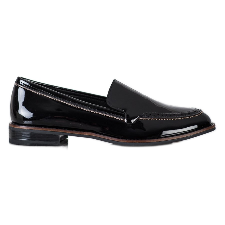 Mocasines lacados Sergio Leone negro