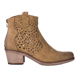 Sergio Leone Botas de primavera caladas marrón