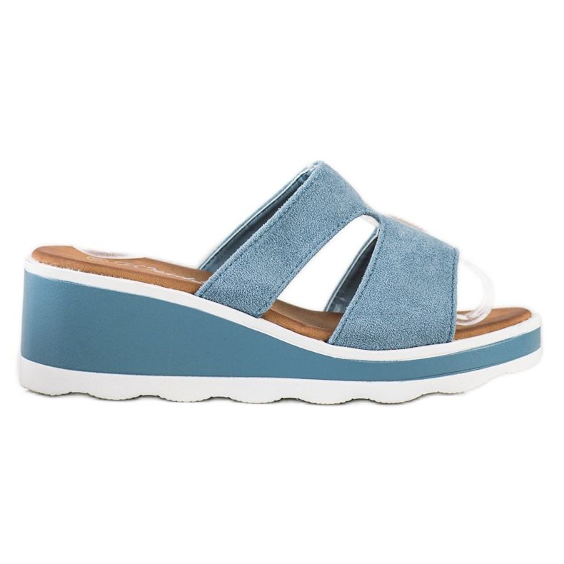 Weide Sandalias de cuña azul Weide Sandalias de cuña azul