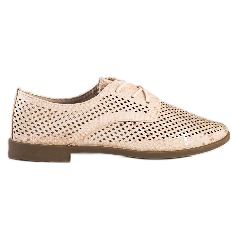 SHELOVET Zapatos calados para primavera beige