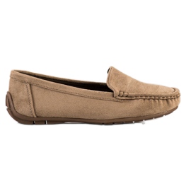 SHELOVET Mocasines beige con ante