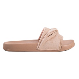 Cómodas pantuflas de gamuza VINCEZA marrón