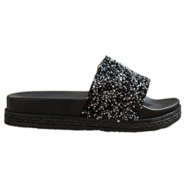 Seastar Zapatillas de moda en Paltform negro plata