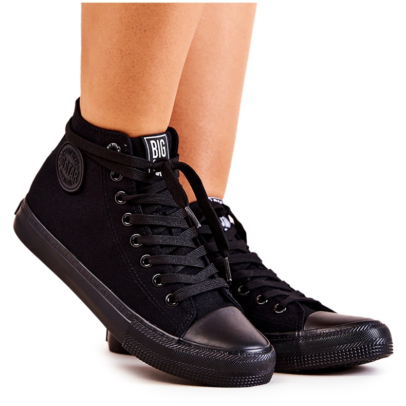 Zapatillas altas de mujer Big Star FF274A170 Negro