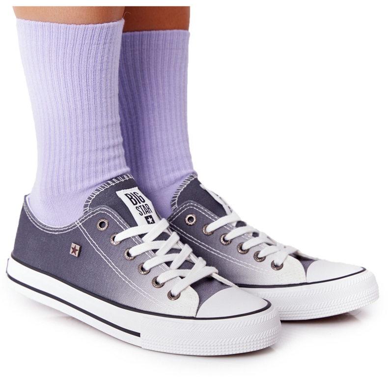 Zapatillas de Mujer Big Star HH274128 Ombre Black blanco negro