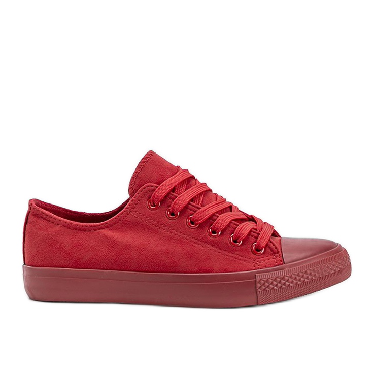Zapatillas Red Mara de ante ecológico rojo