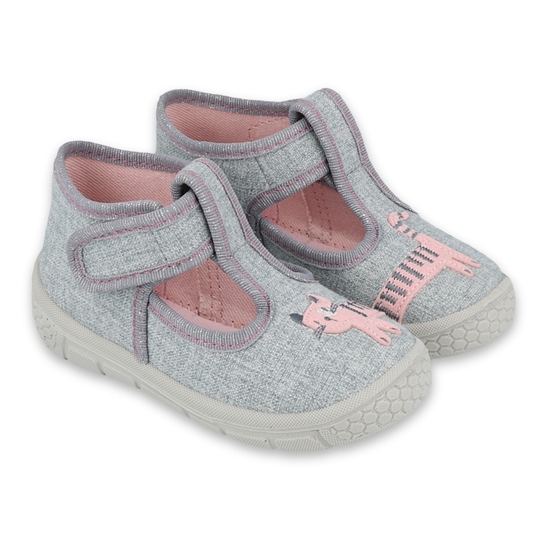 Calzado infantil befado 531P072 rosado gris