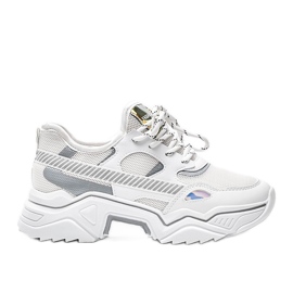 Zapatillas blancas sobre suela gruesa Leanna blanco Zapatillas blancas sobre suela gruesa Leanna blanco