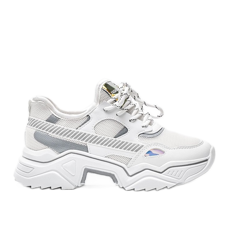 Zapatillas blancas sobre suela gruesa Leanna blanco