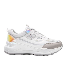 Zapatillas blancas sobre suela gruesa Aliza blanco Zapatillas blancas sobre suela gruesa Aliza blanco