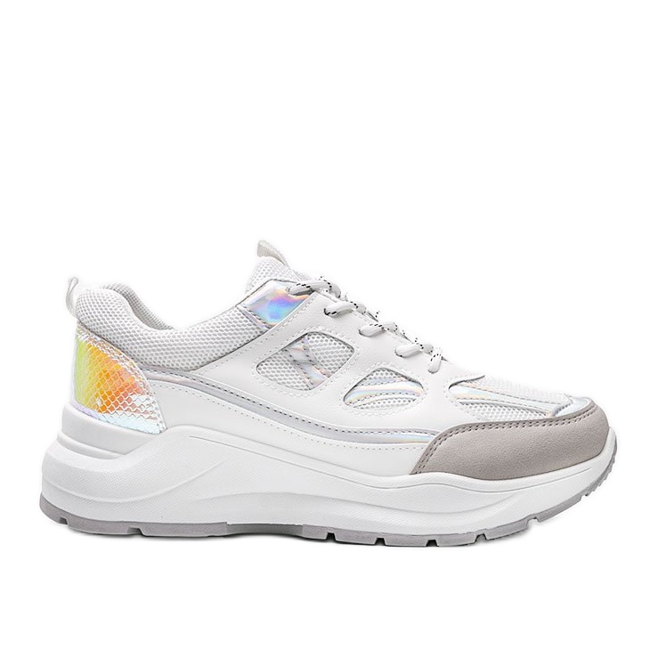 Zapatillas blancas sobre suela gruesa Aliza blanco