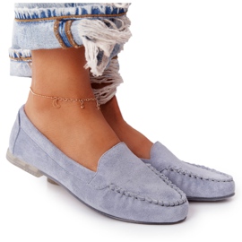 Mocasines Ante Sergio Leone MK722 Azul
