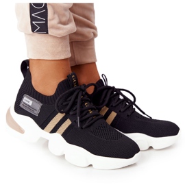 Calcetines deportivos de mujer GOE HH2N4017 Negro