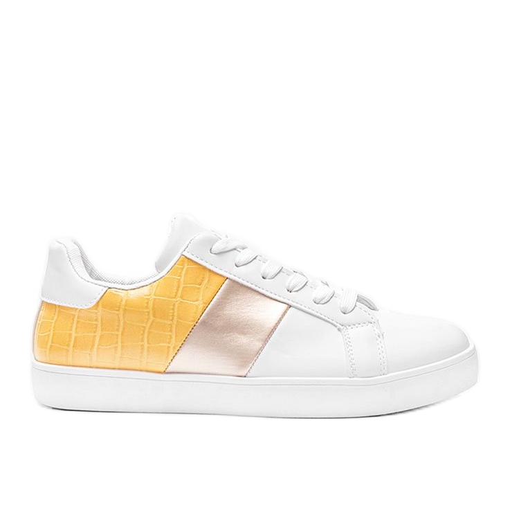 Zapatillas Haille en blanco y amarillo pastel