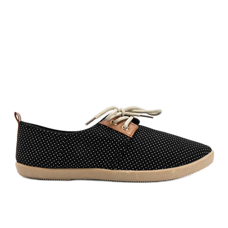 Zapatillas negras con lunares Dalia negro