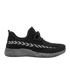 Calzado deportivo casual negro para hombre cristiano gris