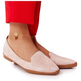 Mocasines Mujer Sergio Leone MK700 Suede Pink rosa