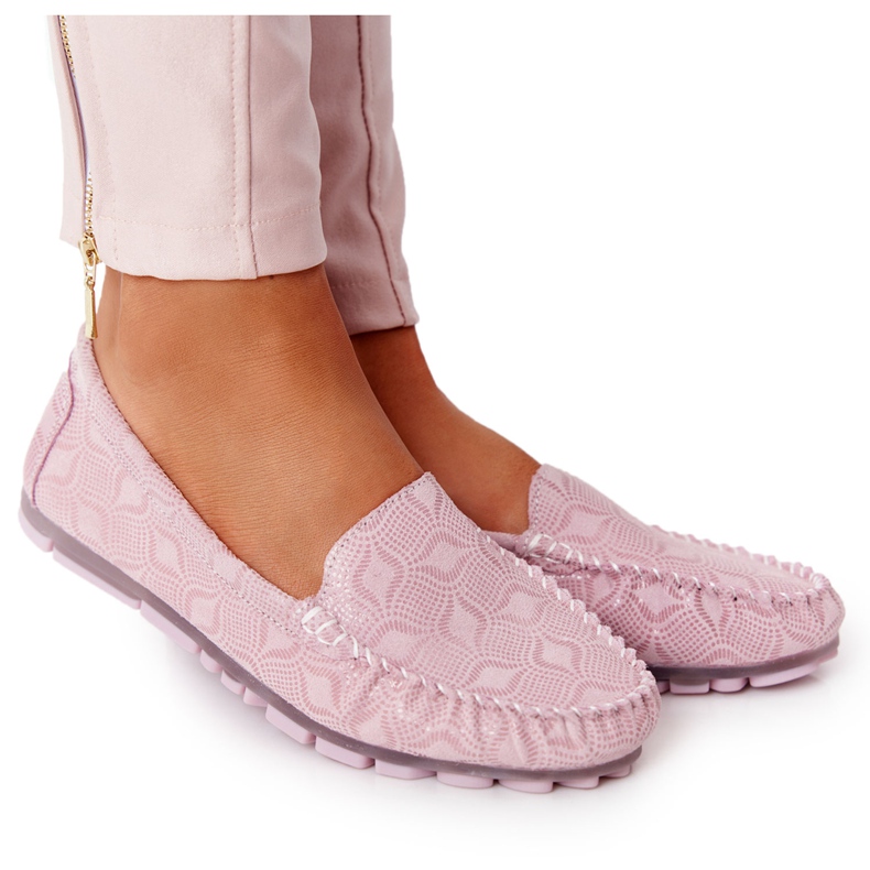 Mocasines Rio Flore de Piel Ecológica Rosa rosado