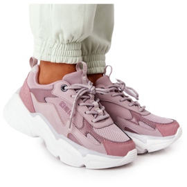 Zapatos Deportivos Mujer Memory Foam Big Star HH274258 Violeta púrpura rosa