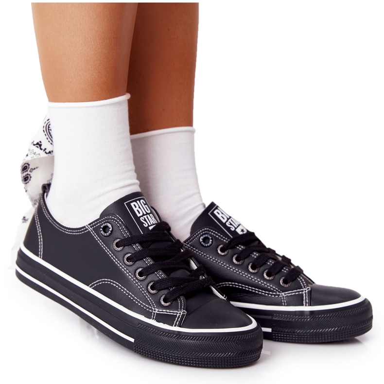Zapatillas Mujer Piel Big Star HH274145 Negro