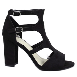 Sandalias de tacón negras 168-231 Black negro