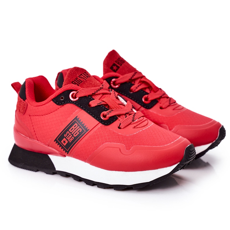Zapatos deportivos para niños Memory Foam Big Star HH374173 Rojo