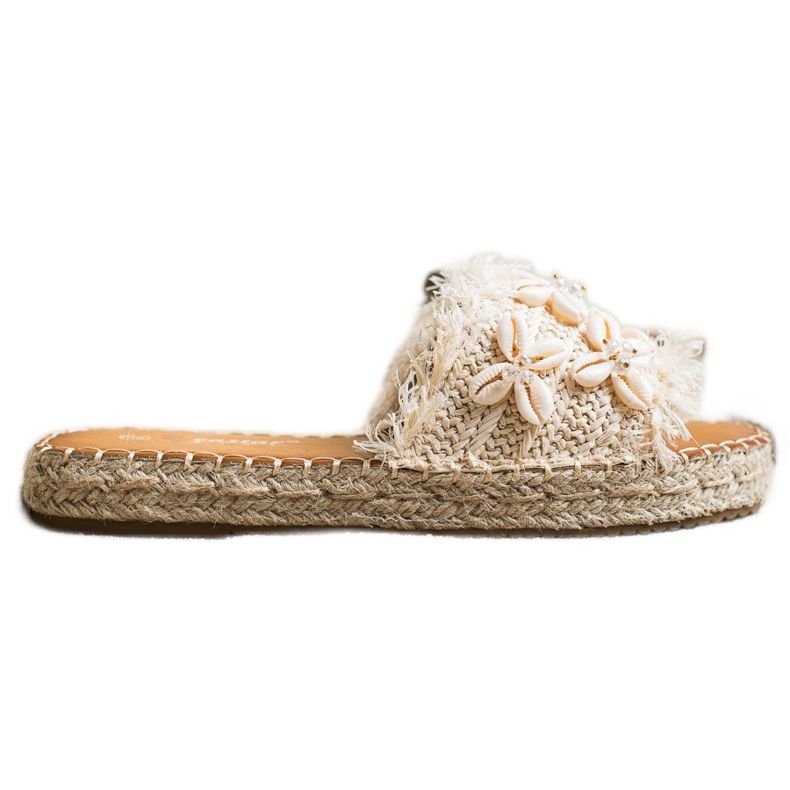 Seastar Alpargatas, Chanclas Trenzadas Con Conchas beige Seastar Alpargatas, Chanclas Trenzadas Con Conchas beige