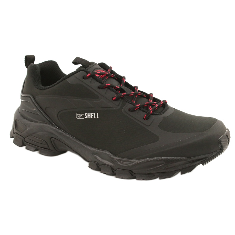 American Club Zapatillas deportivas atadas ADI American soft-shell impermeable HL17 negro rojo American Club Zapatillas deportivas atadas ADI American soft-shell impermeable HL17 negro rojo