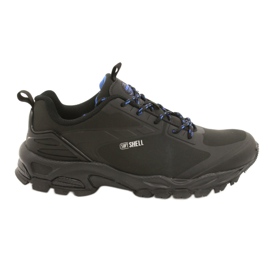 American Club Zapatillas deportivas atadas ADI American soft-shell impermeable HL17 negro azul