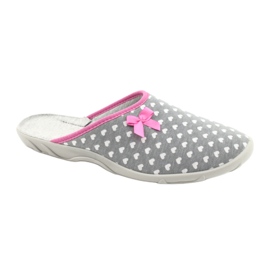Zapatos de mujer befado pu 235D174 blanco rosa gris