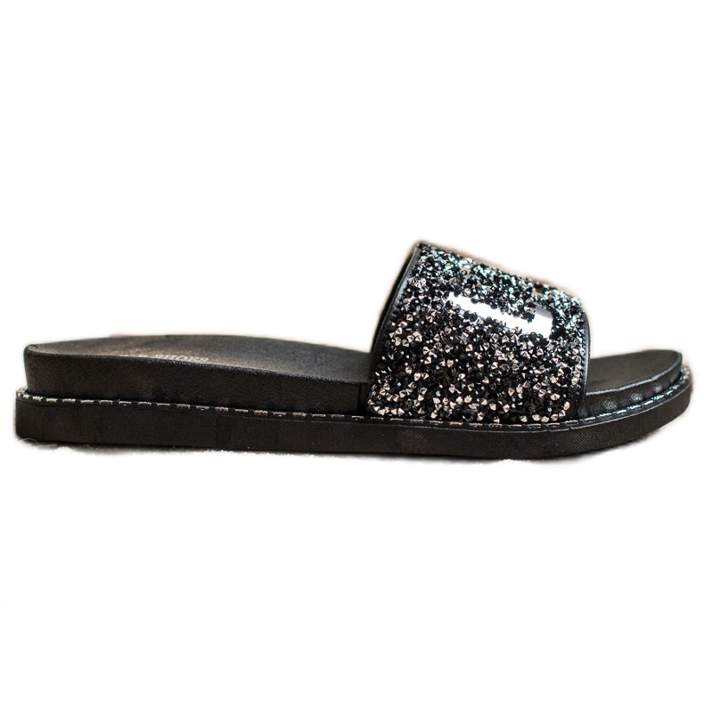 SHELOVET zapatillas Love con plataforma negro