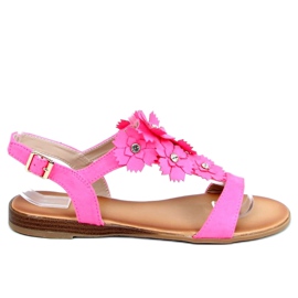 Pink F3273 Sandalias de mujer Fushia rosa