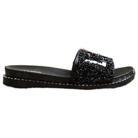 SHELOVET Zapatillas en la plataforma del amor negro SHELOVET Zapatillas en la plataforma del amor negro