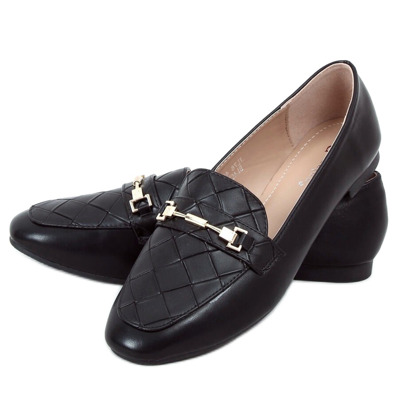Mocasines de mujer negros JL76 Black